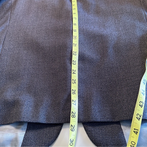 Men’s Fine Wool Blazer sz 44 -Slate Blue & Camel Shepherd's Check - Picture 13 of 15